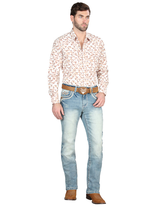 PANTALON  CENTENARIO EC-M001 MEZCLILLA AZUL CLARO 45025