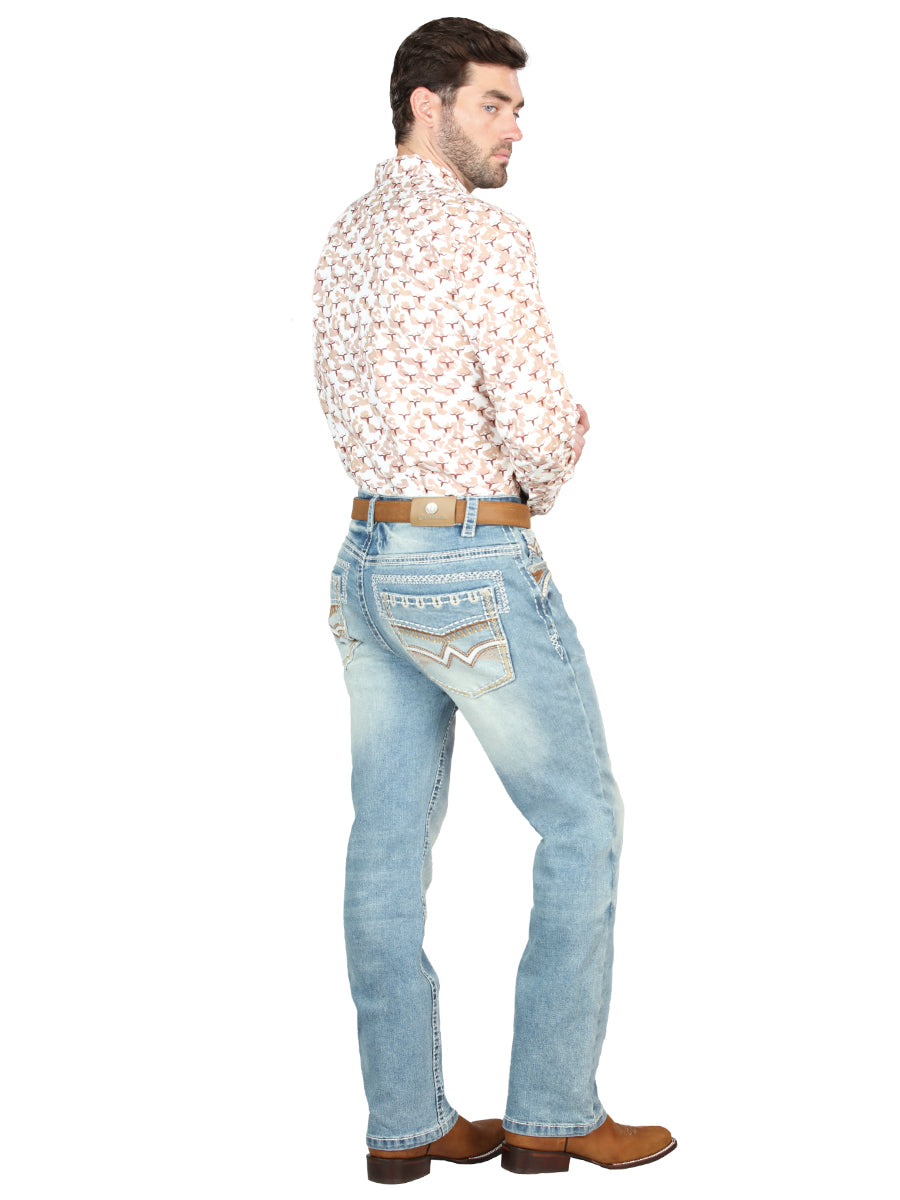 PANTALON  CENTENARIO EC-M001 MEZCLILLA AZUL CLARO 45025