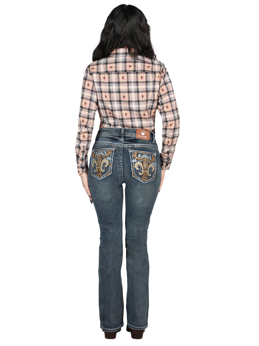 Pantalon Centenario Ec-W027 Mezclilla Azul Obscuro 45031