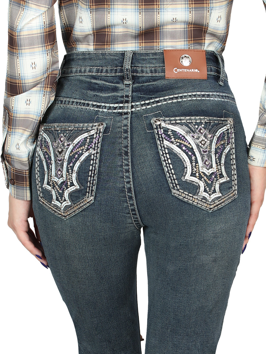 Pantalon Centenario Ec-W018 Mezclilla Azul Obscuro 45032