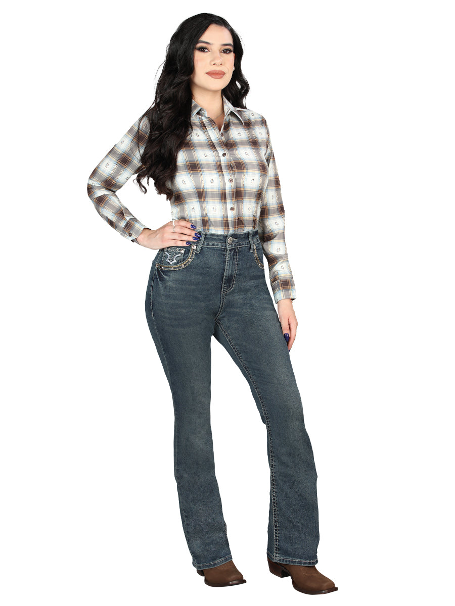 Pantalon Centenario Ec-W018 Mezclilla Azul Obscuro 45032