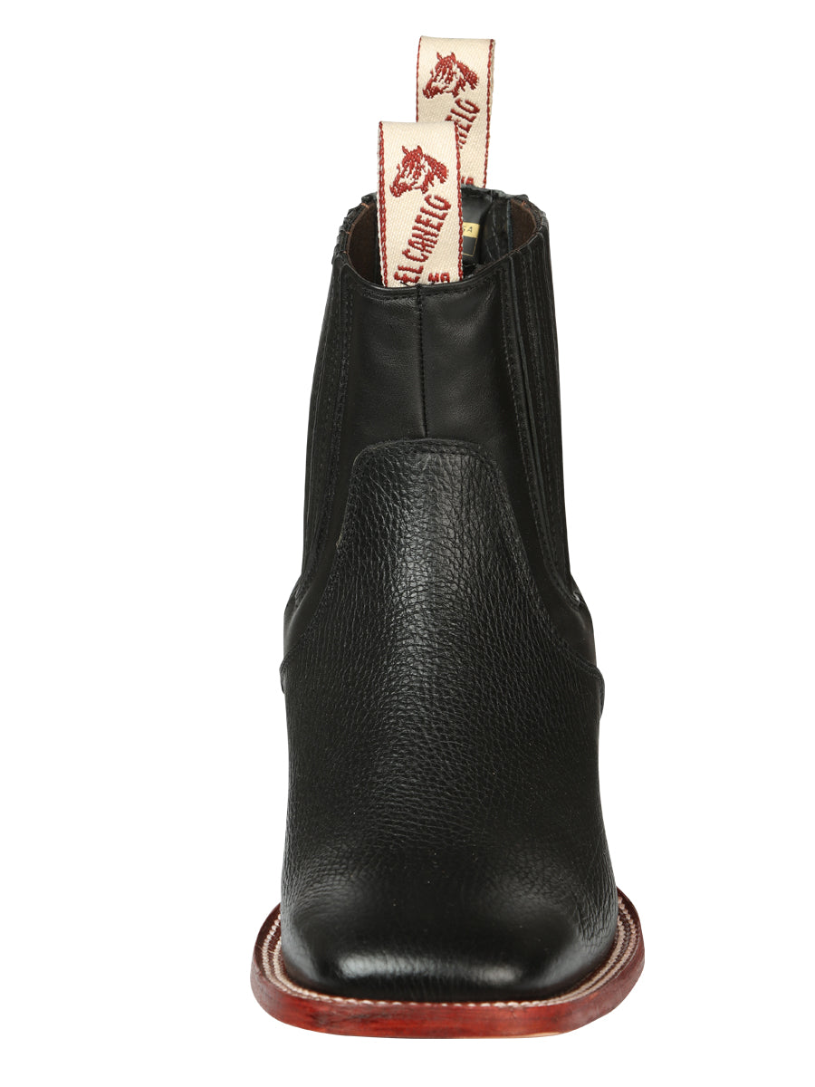 el Canelo Caballero Tobillo Botas - Caisson Negro 45211