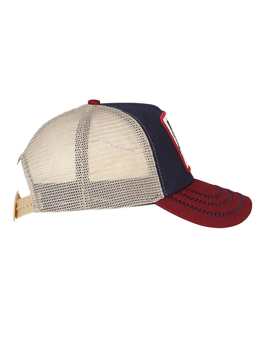 Gorra El General Caballo Tela Negro/rojo/blanco 45251