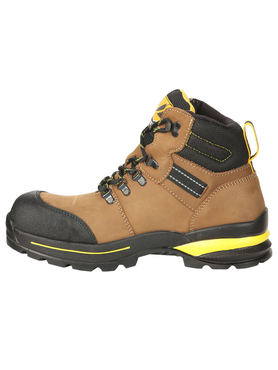 Procliff Safety Trabajo Botas Nobuk Maple: Lace - Up con Helmet For Worksite Safety 45287