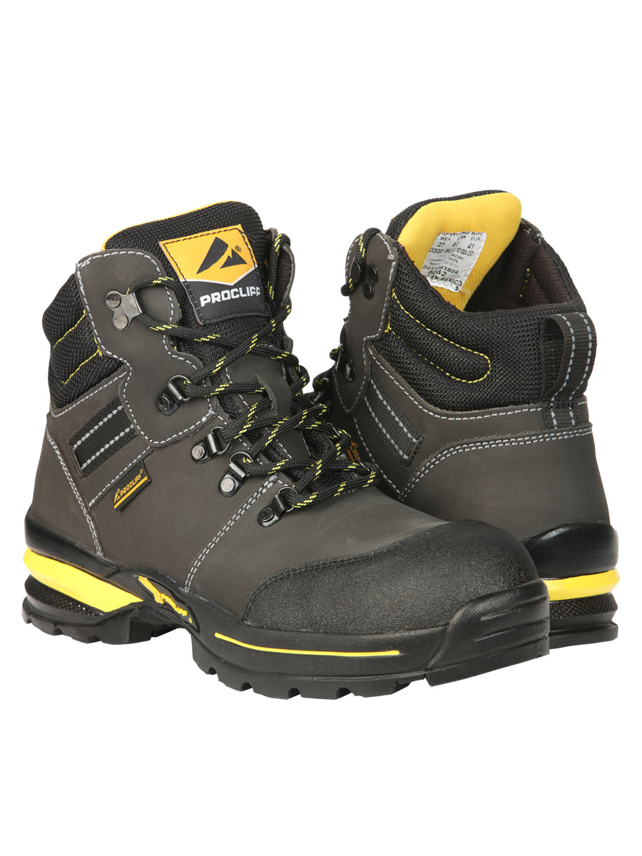 Procliff Safety Trabajo Botas Nobuk Oxford: Lace - Up con Helmet For Worksite Safety 45288
