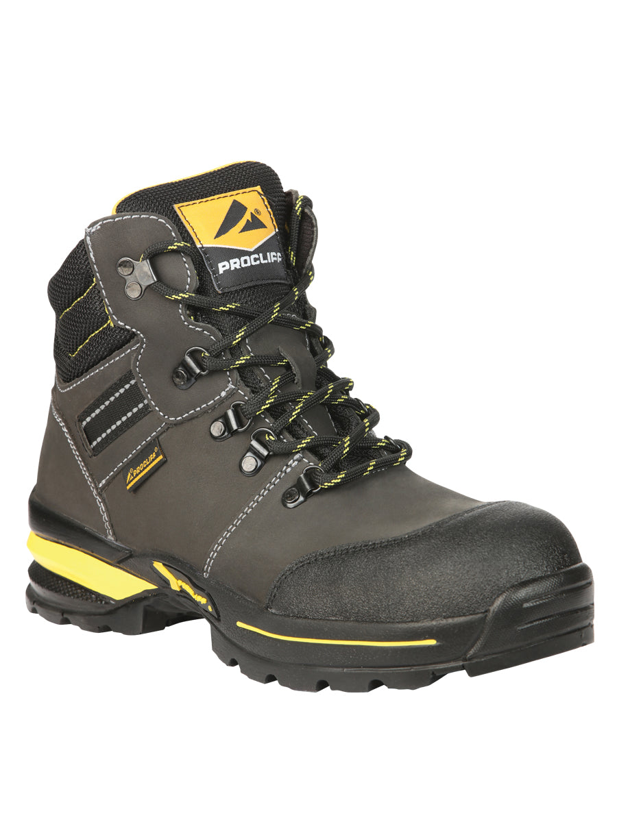 Procliff Safety Trabajo Botas Nobuk Oxford: Lace - Up con Helmet For Worksite Safety 45288
