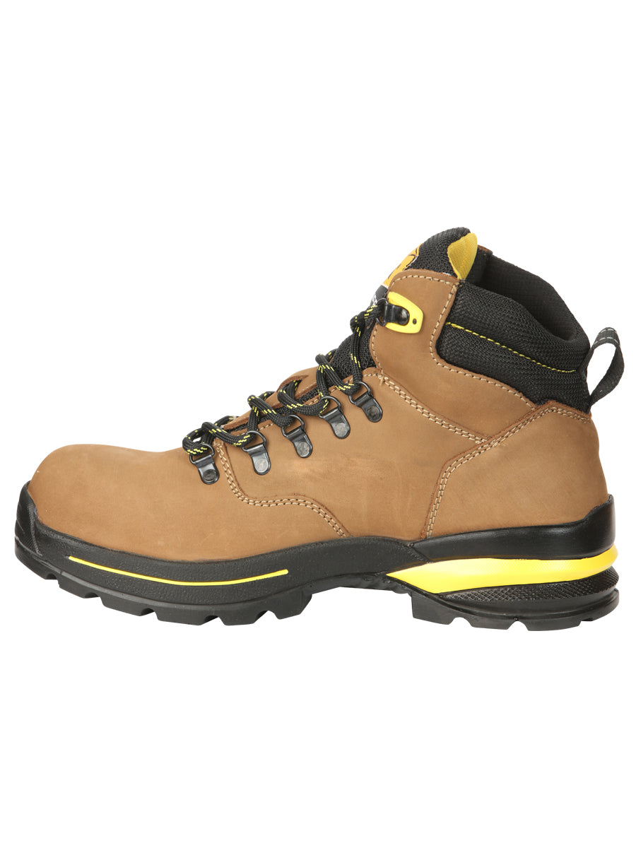 Procliff Safety Trabajo Botas Nobuk Maple: Lace - Up con Helmet For Worksite Safety 45289