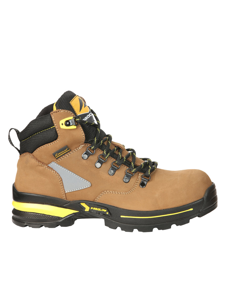 Procliff Safety Trabajo Botas Nobuk Maple: Lace - Up con Helmet For Worksite Safety 45289