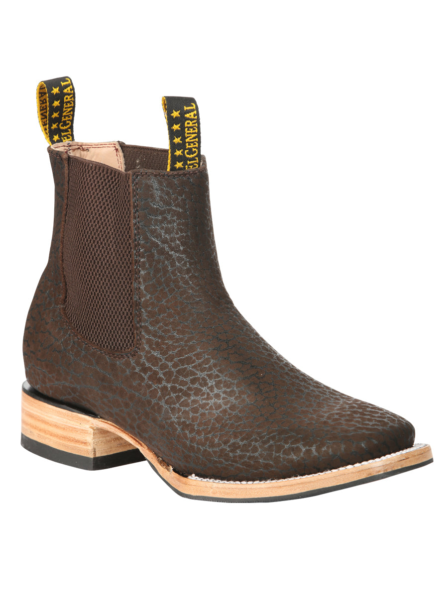 Bota Vaquera Caballero El General Piel Vacuna - Modelo 45341