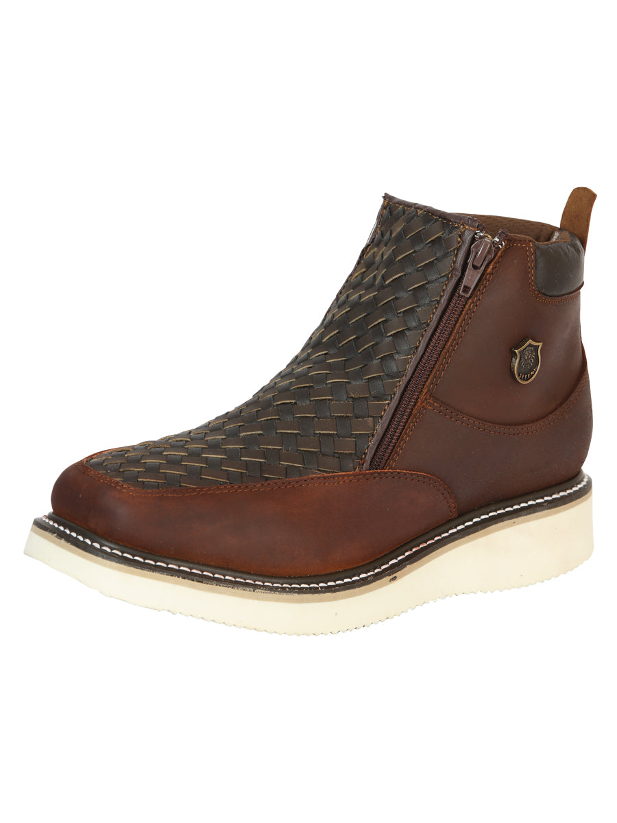 Bota Vaquera Caballero El General Piel Vacuna - Modelo 45397