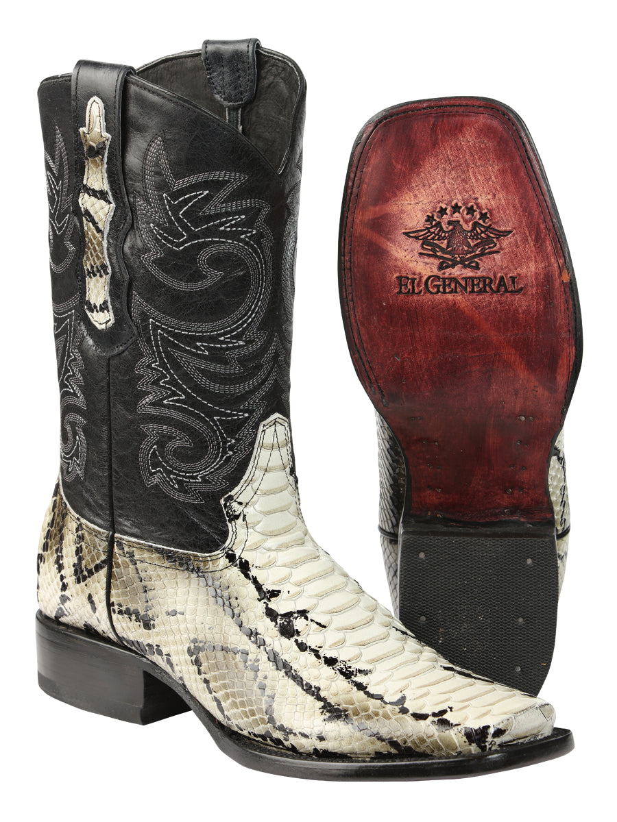 Bota Vaquera Caballero El General Piel Exótica Pitón - Modelo 45399