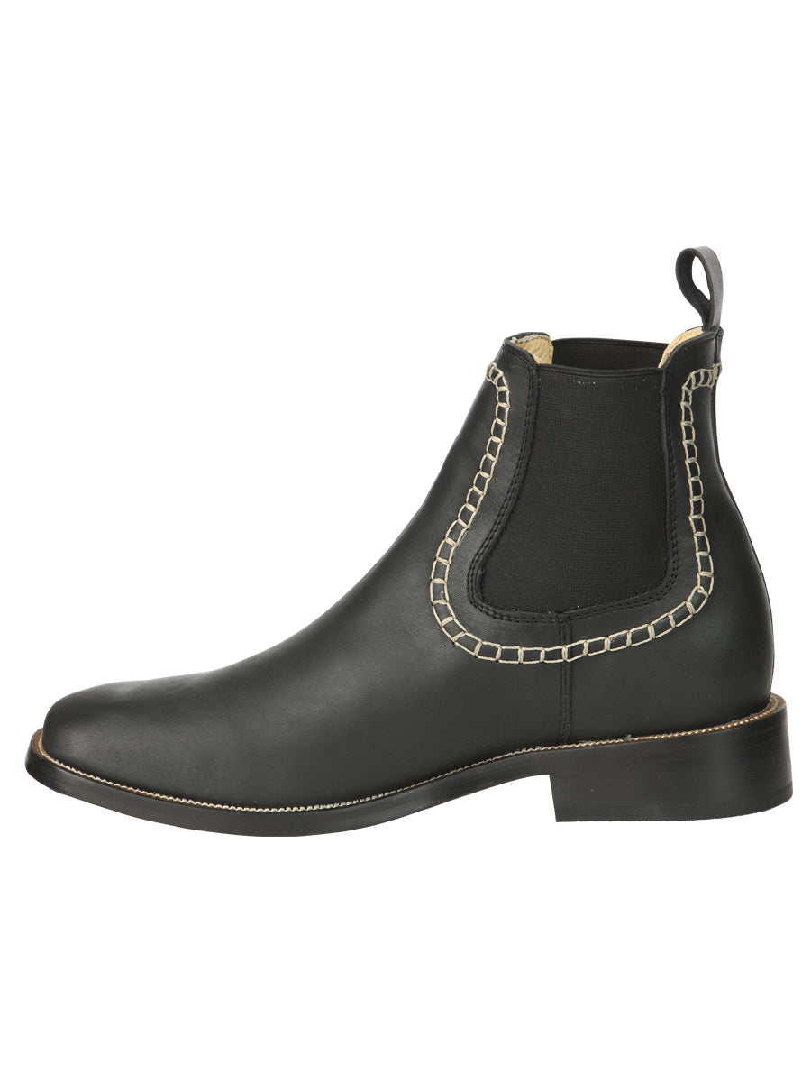 el General Caballero Piel Tobillo Botas - Negro 45420
