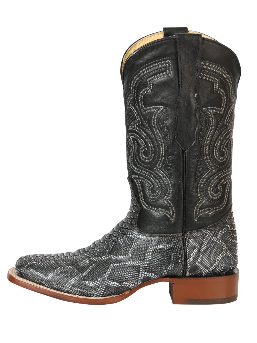 Bota Rodeo Imitacion El General Imitpy306 Piel Python Gris 45432