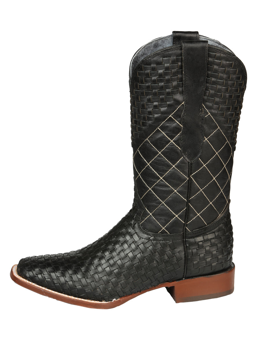 Bota Rodeo El General Pet30001 Piel Petatillo Negro 45438