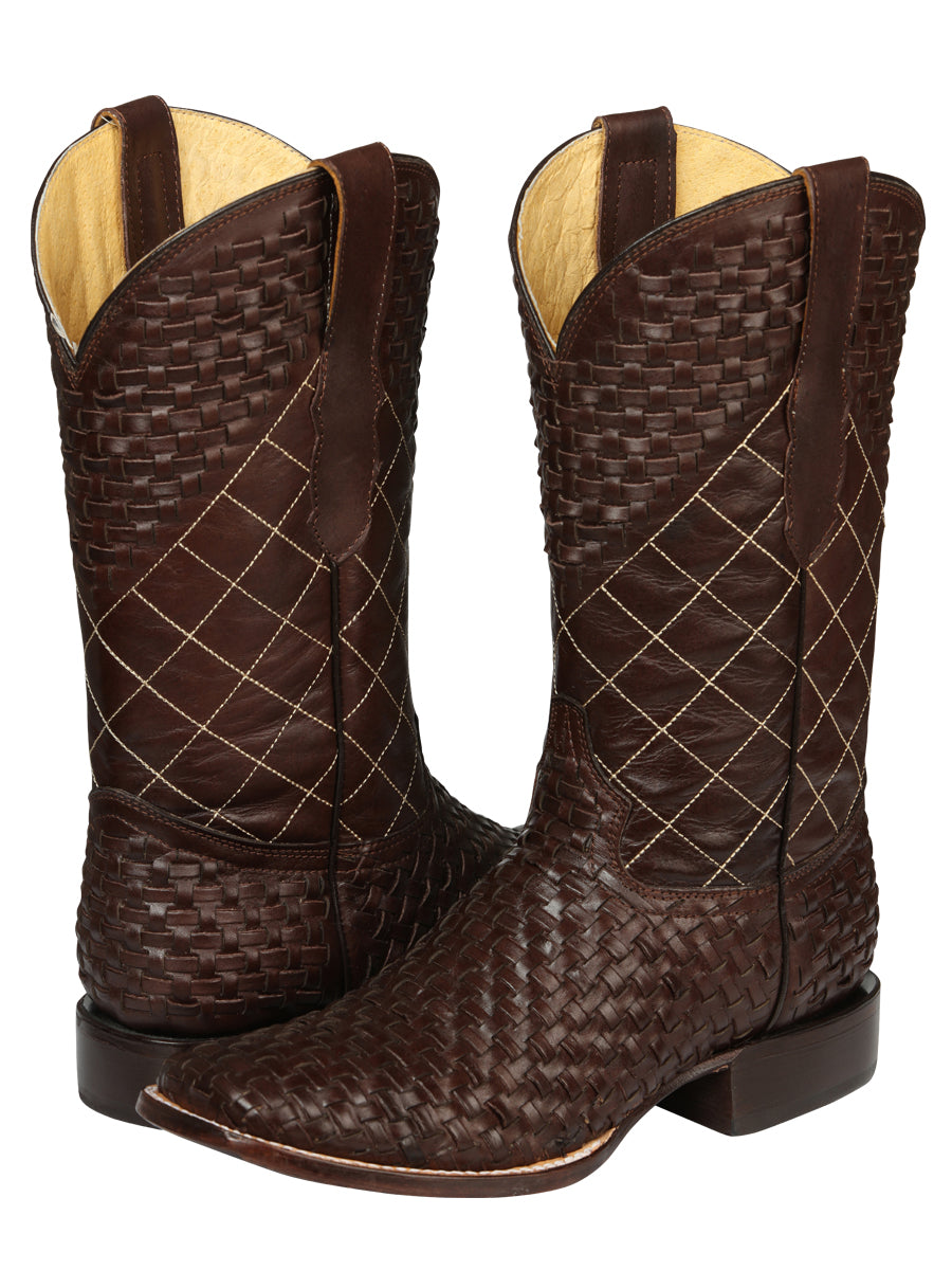 Bota Rodeo El General Pet30002 Piel Petatillo Cafe 45440