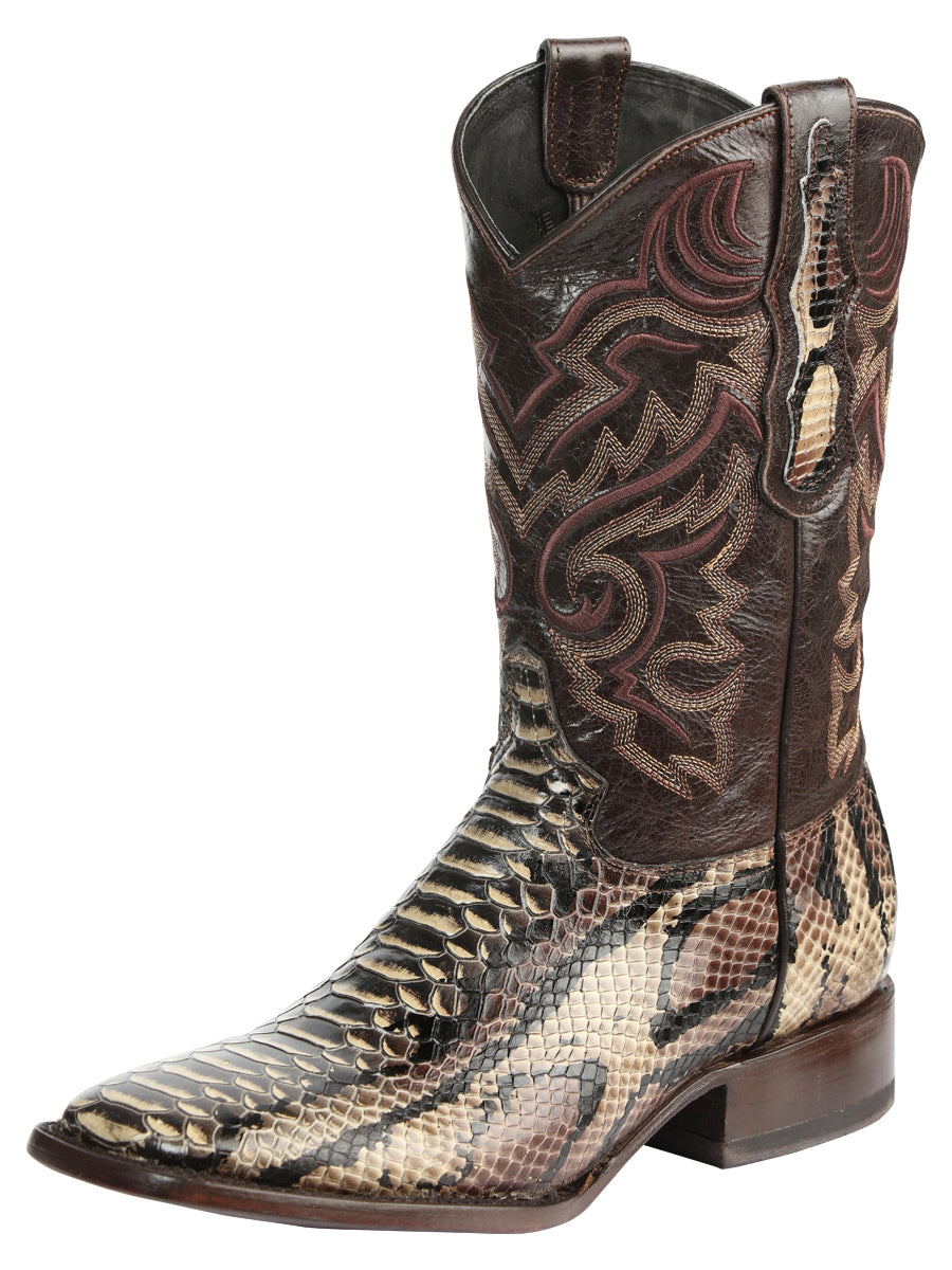 Bota Rodeo Imitacion El General T-bro-g01-04-a Piel Python Cafe 45528