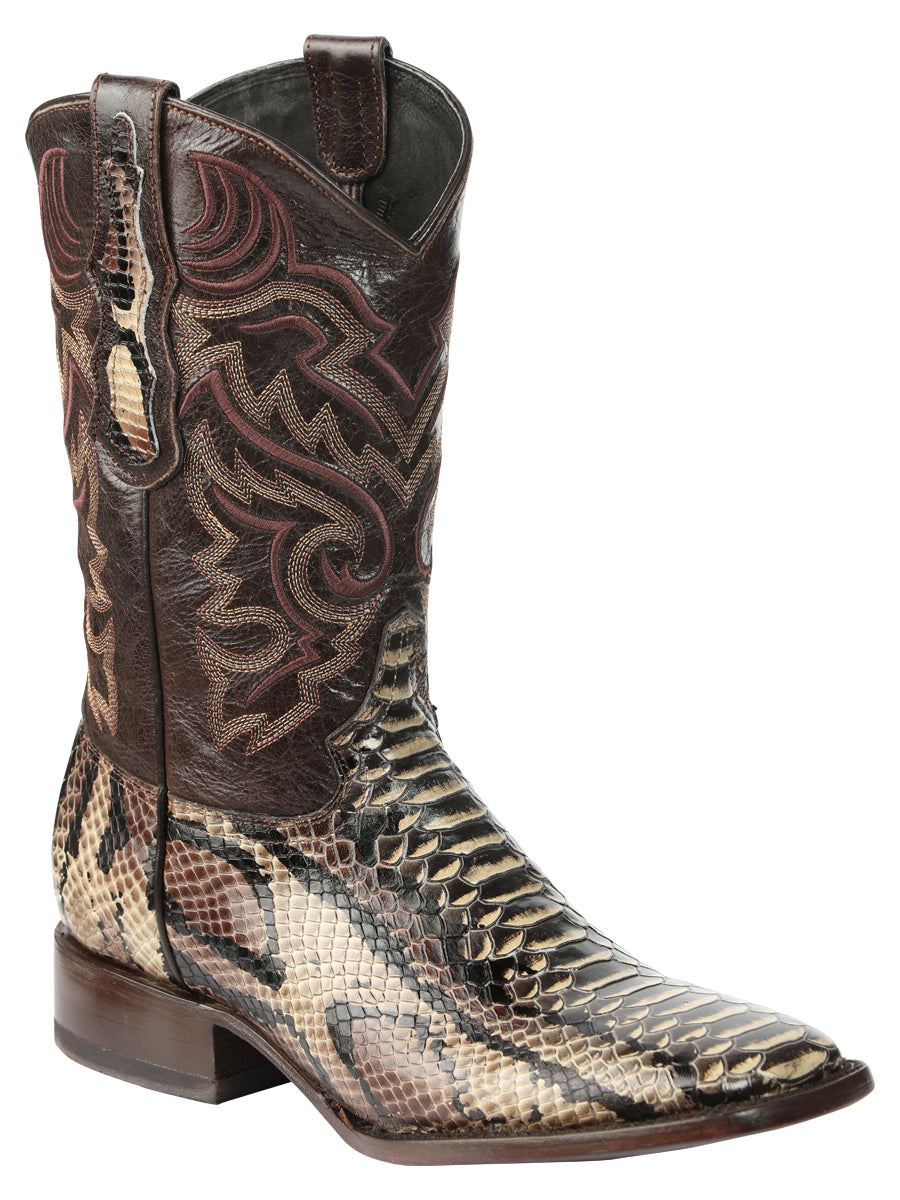 Bota Rodeo Imitacion El General T-bro-g01-04-a Piel Python Cafe 45528
