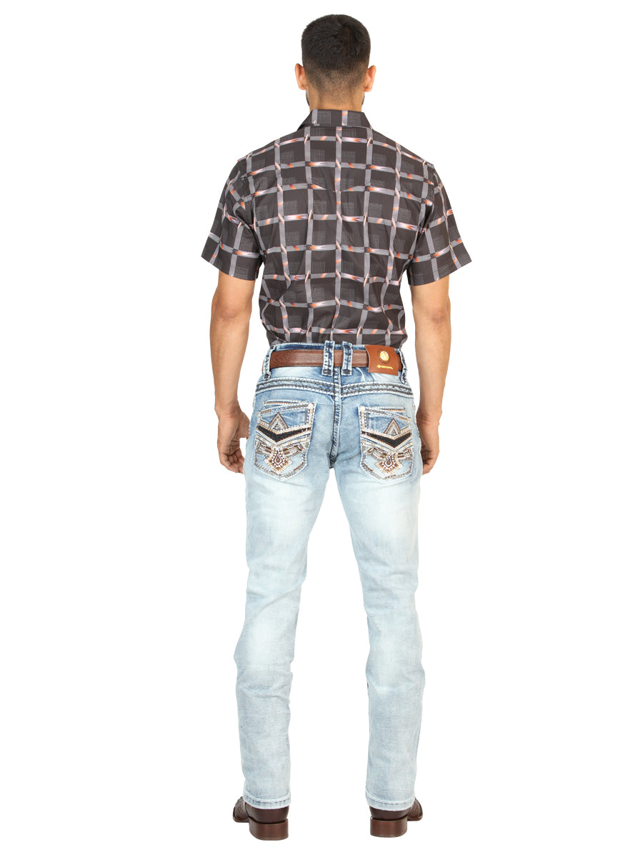 Centenario Caballero Premium Mezclilla Bota Cut Pantalón - Mediano Azul 45533