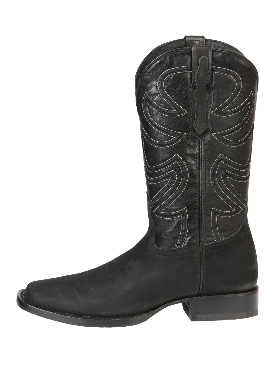 el General Caballero Rodeo Bota Nobuk Piel - Negro 45567