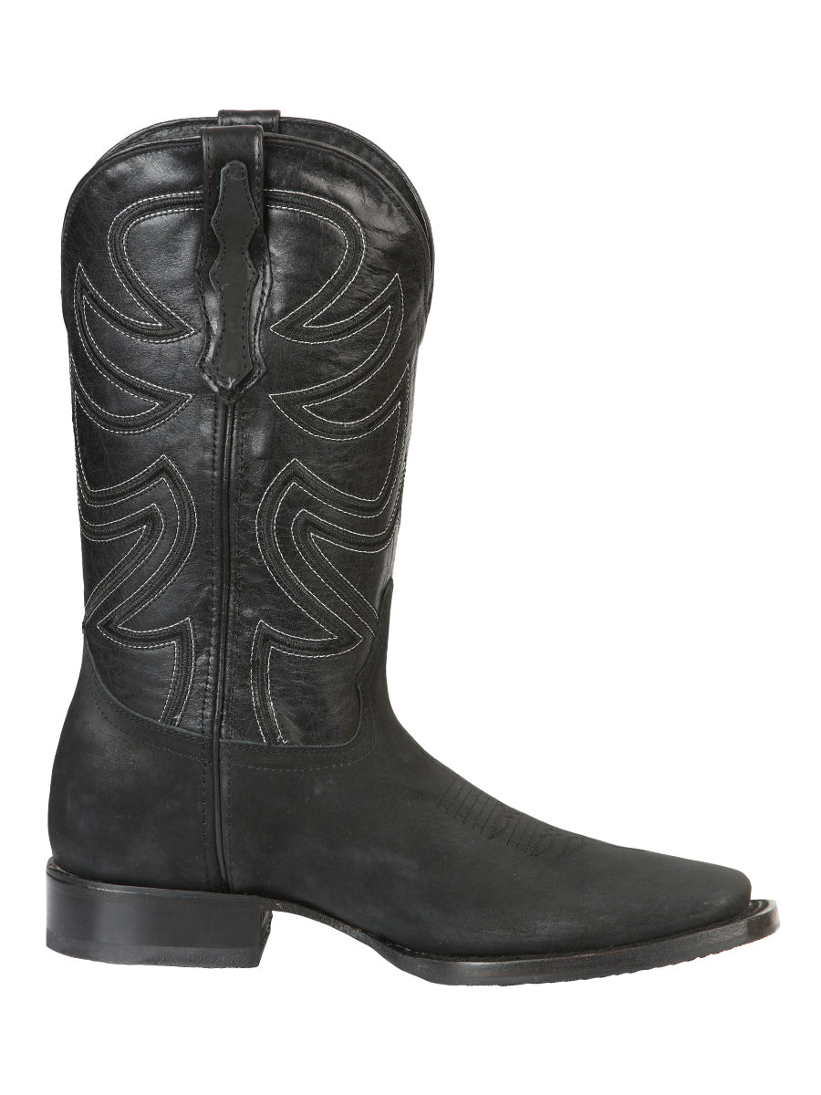 el General Caballero Rodeo Bota Nobuk Piel - Negro 45567