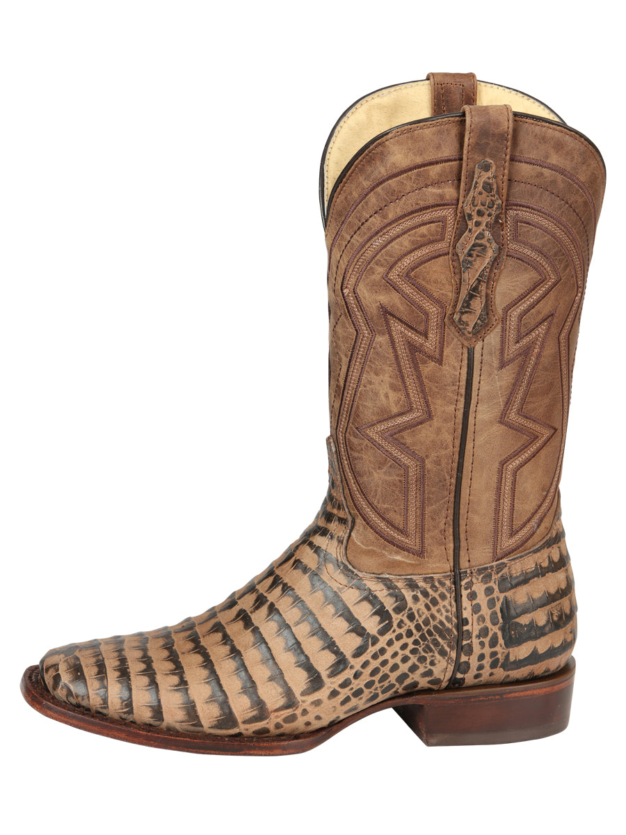 BOTA RODEO IMITACION EL GENERAL IMIT-PRO-1 CAIMAN BELLY TABACO 45664