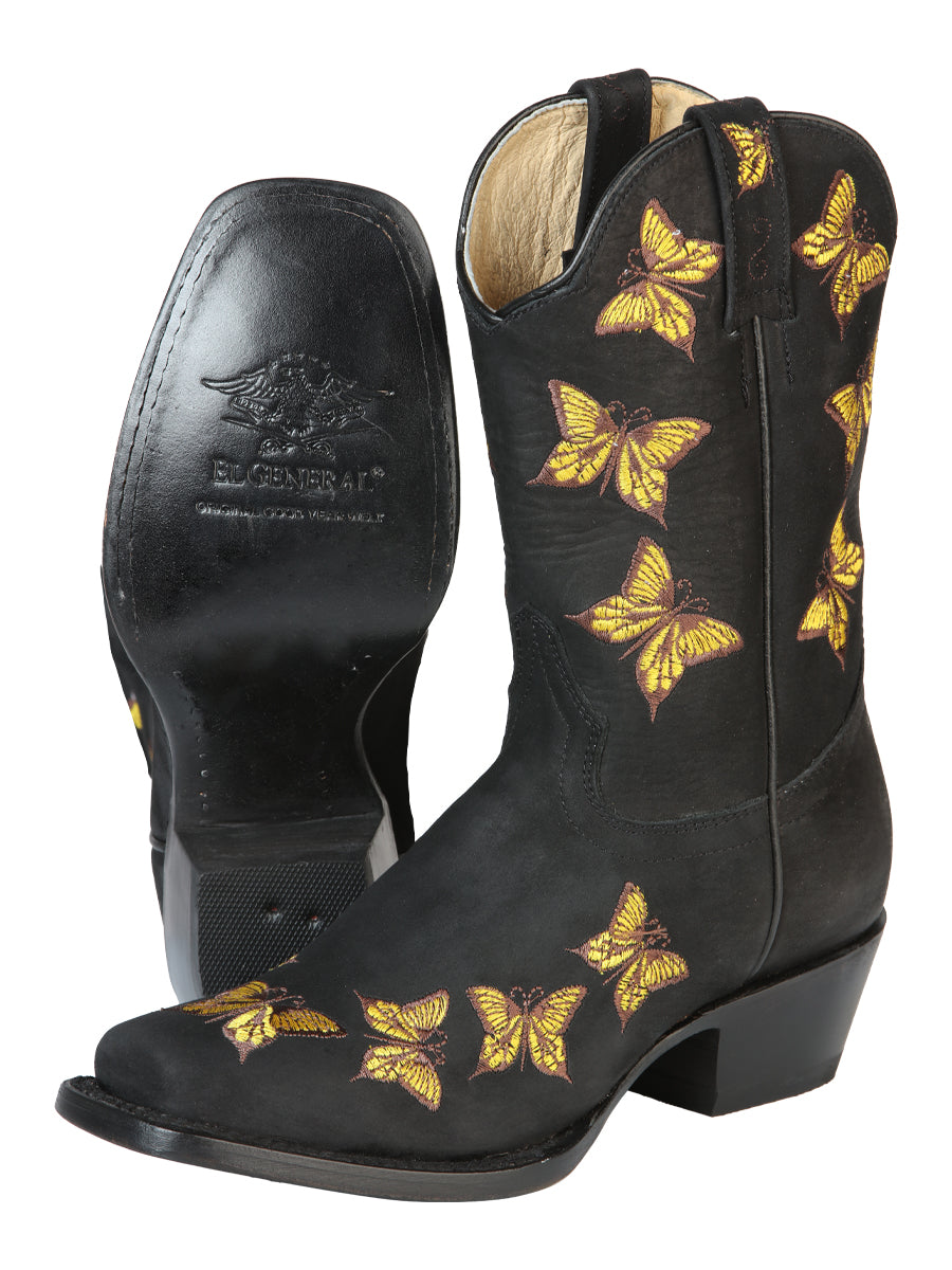 el General Dama Rodeo Bota - Nobuk Negro 51220