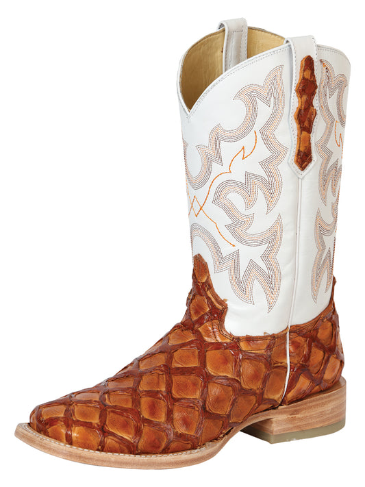 el General Caballero Exótico Monster Fish Vaquero Botas - Miel 51362