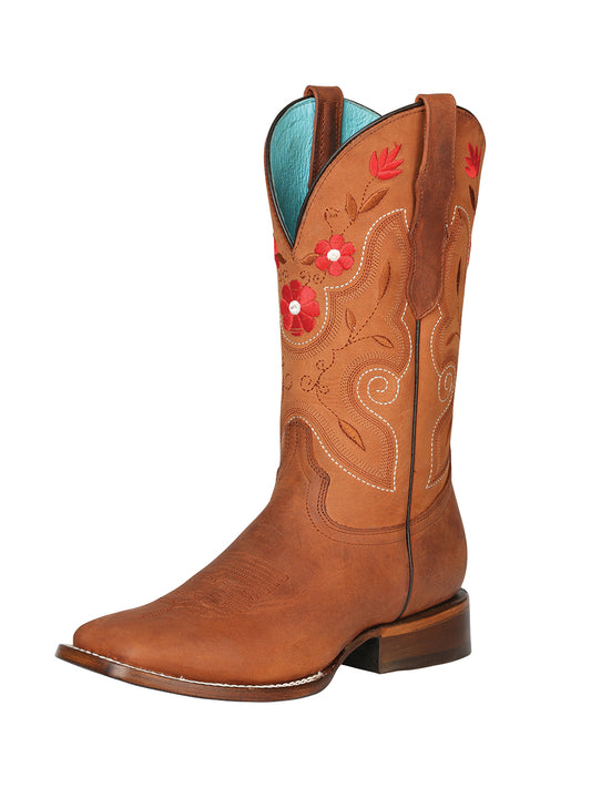 Bota Vaquera Dama El General Dw-dam-10 Piel Bovino Crazy Shedron 125367