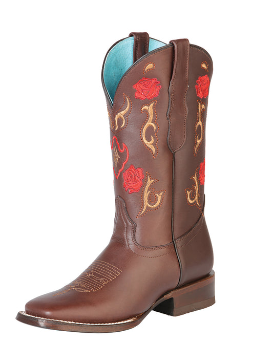 Bota Vaquera Dama El General Dw-dam-13 Piel Bovino Crazy Choco 125370