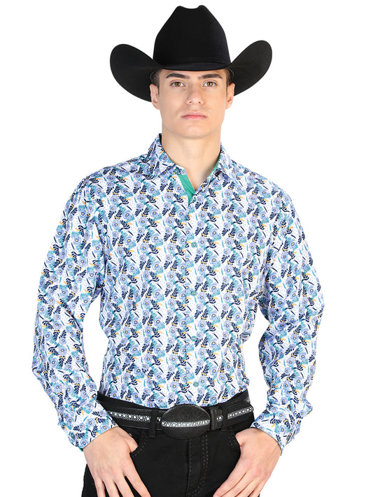 Camisa Casual Manga Larga Centenario 7001 95% Poliéster 5% Elastano Blanco 126274