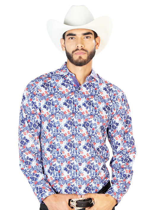 Camisa Casual Manga Larga Centenario 7001 95% Poliéster 5% Elastano Blanco 126278