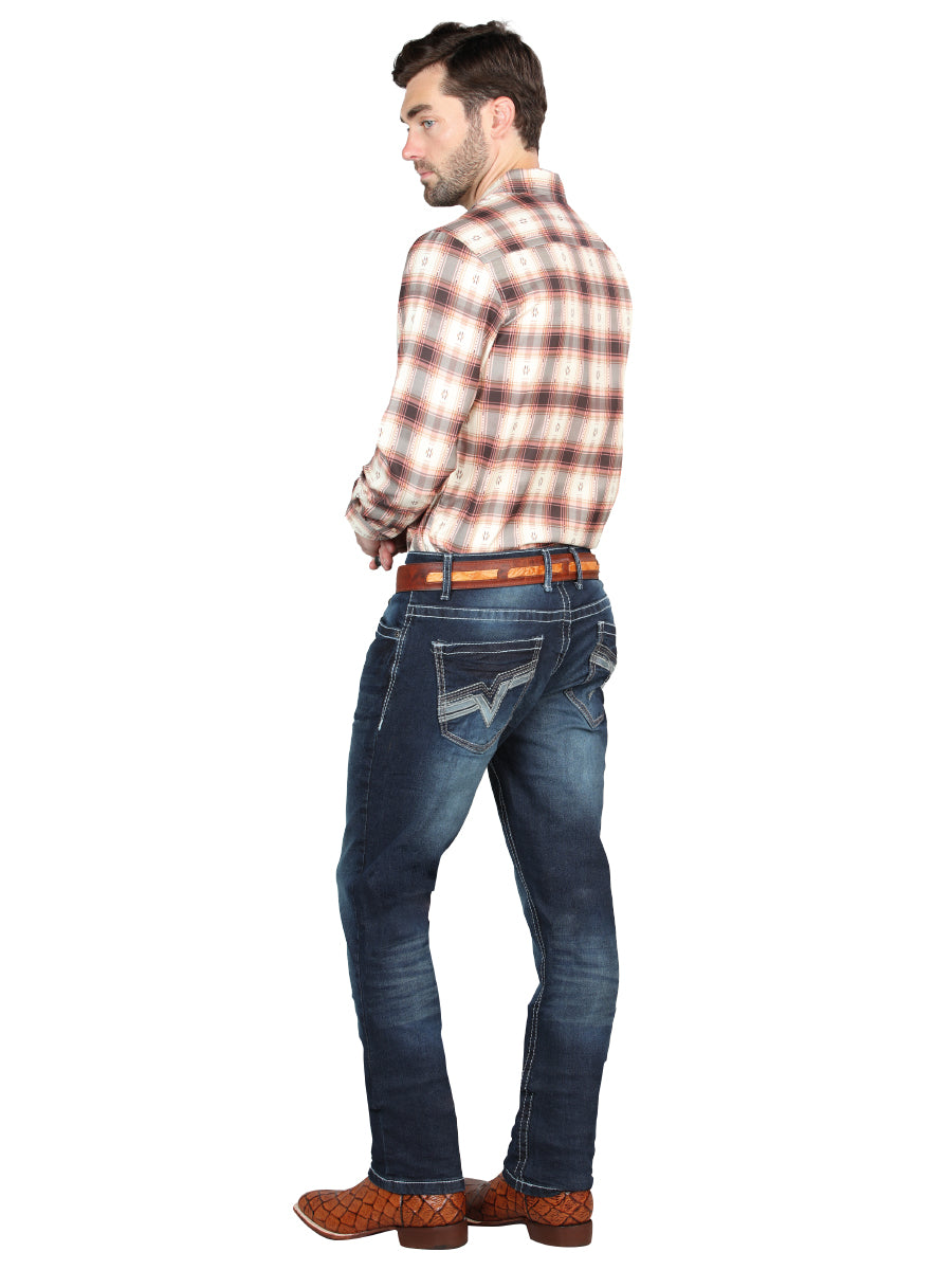 el Norteño Oscuro Azul Skinny Stretch Pantalón 126633