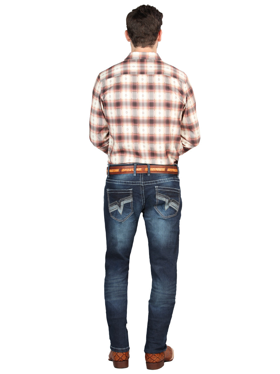 el Norteño Oscuro Azul Skinny Stretch Pantalón 126633