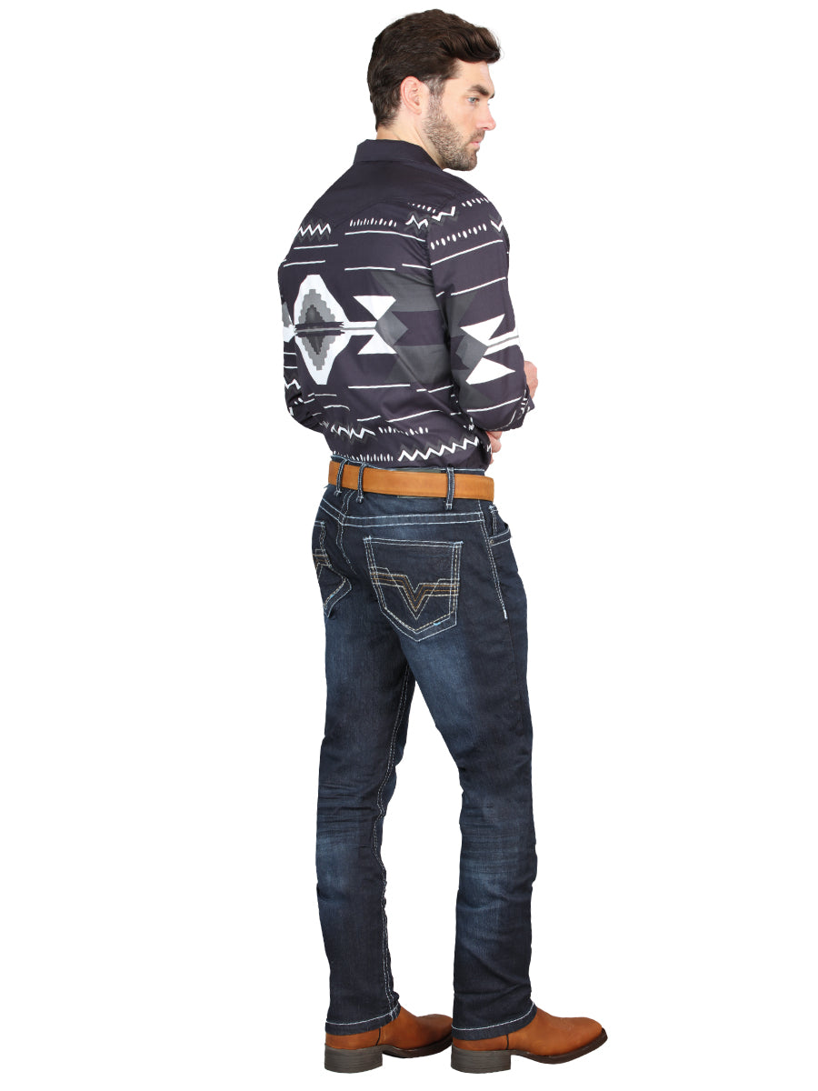 Pantalon El Norteno 99084 Denim Azul Oscuro 126635