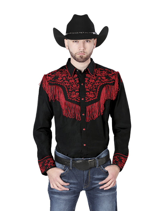 Camisa Vaquera L/ Manga El Señor De Los Cielos No.15 65% Poliéster 35% Algodón Negro 126726