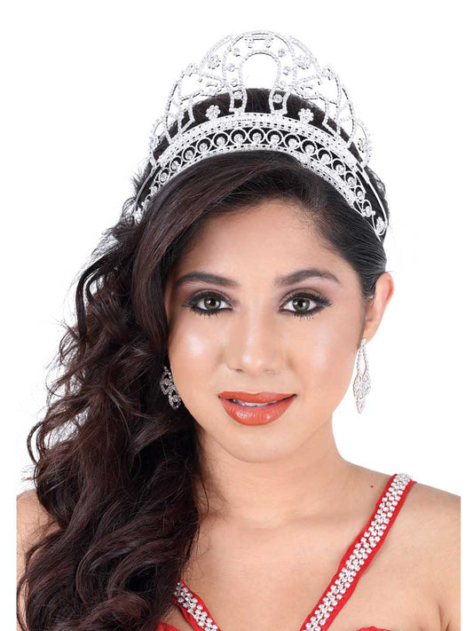 Coronas De Quinceanera Misxvprimameras C.010 Cristal Plata 600028