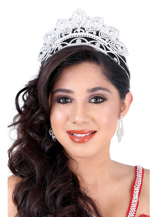Coronas De Quinceanera Mis Primaveras C.017 Cristal Plata 600029