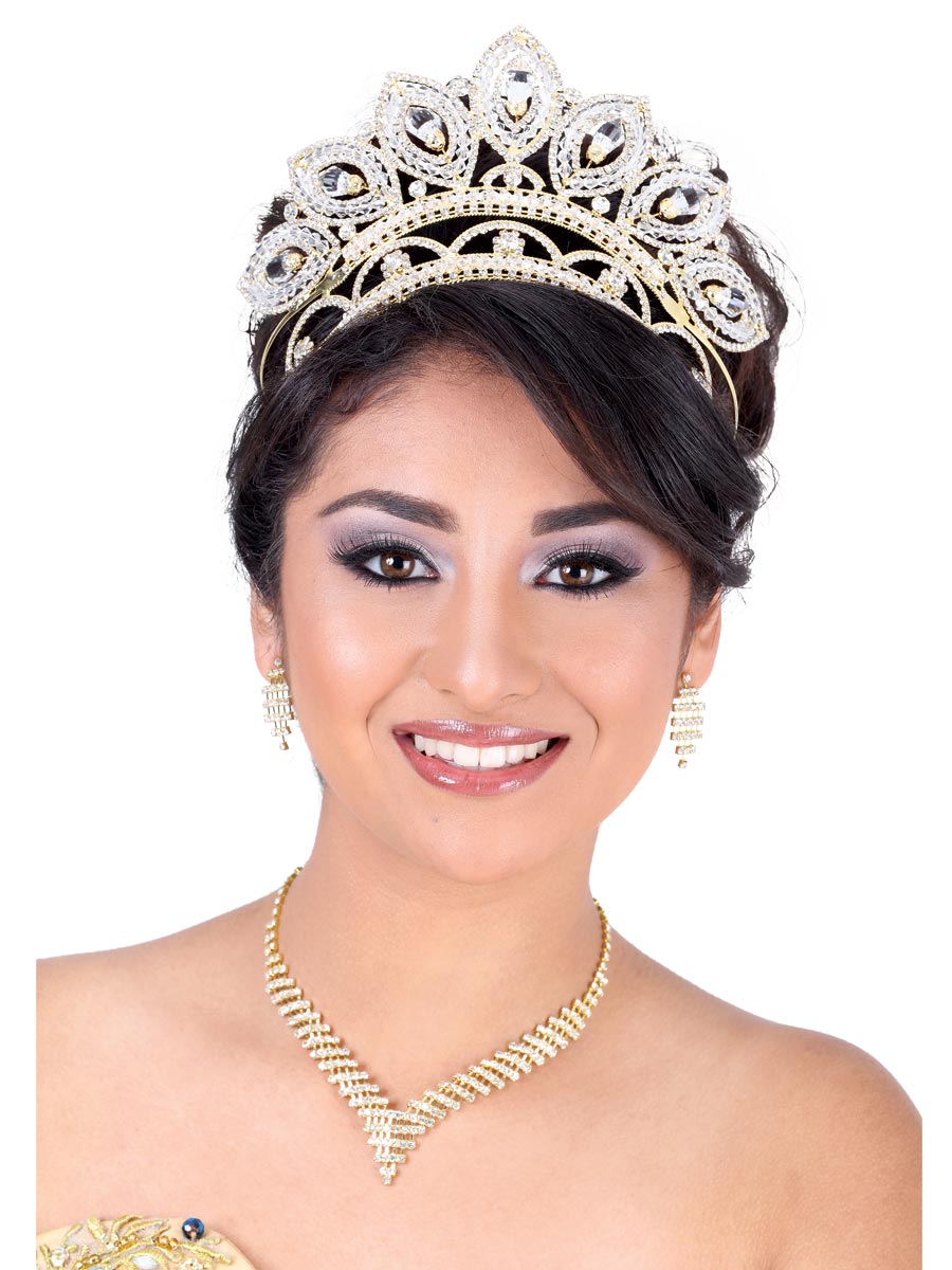 Coronas De Quinceanera Misxvprimameras C.017 Cristal Oro 600030