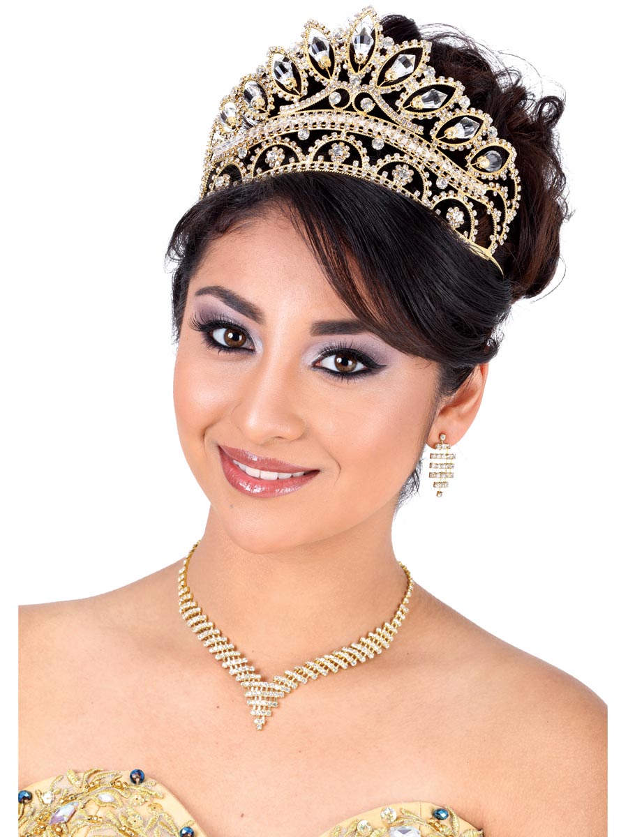 Coronas De Quinceanera Misxvprimameras C.019 Cristal Oro 600162