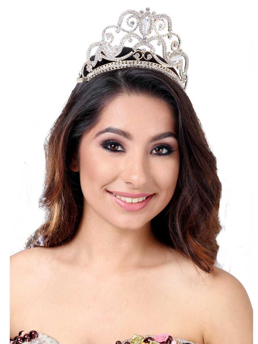Coronas De Quinceanera Mis Xv Primaveras C.013 Cristal Oro 600282