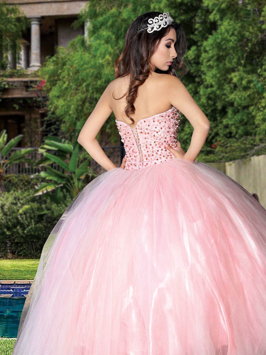 Vestido De Quinceañera Mis Xv Primaveras Col B-03 100% Poliester Piñon 600322
