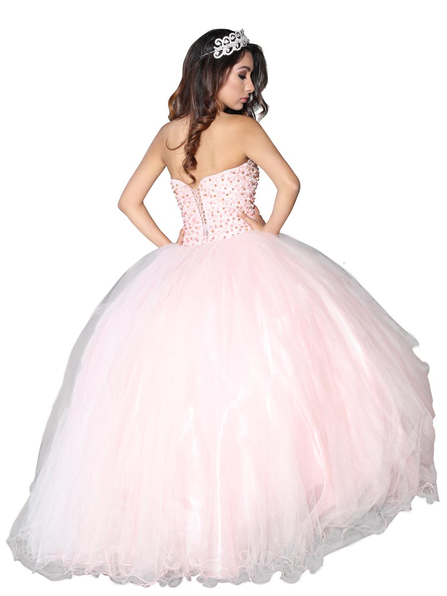 Vestido De Quinceañera Mis Xv Primaveras Col B-03 100% Poliester Piñon 600322