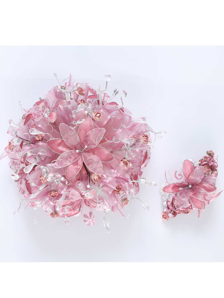 Ramos Quinceañeras Mis Xv Primaveras 0019 Cristal/Satinado Ciruela 600410