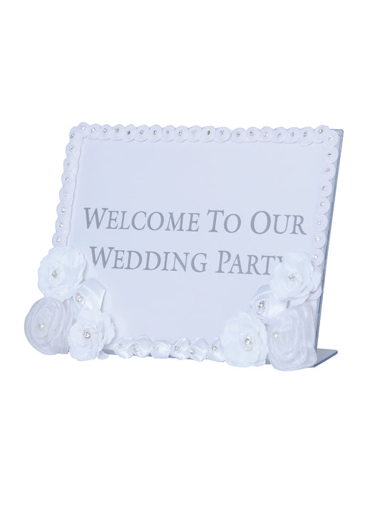 Juego De Velas Porta-Retrato Mis Xv Primaveras Roses Plastico/ Satin Blanco 600970