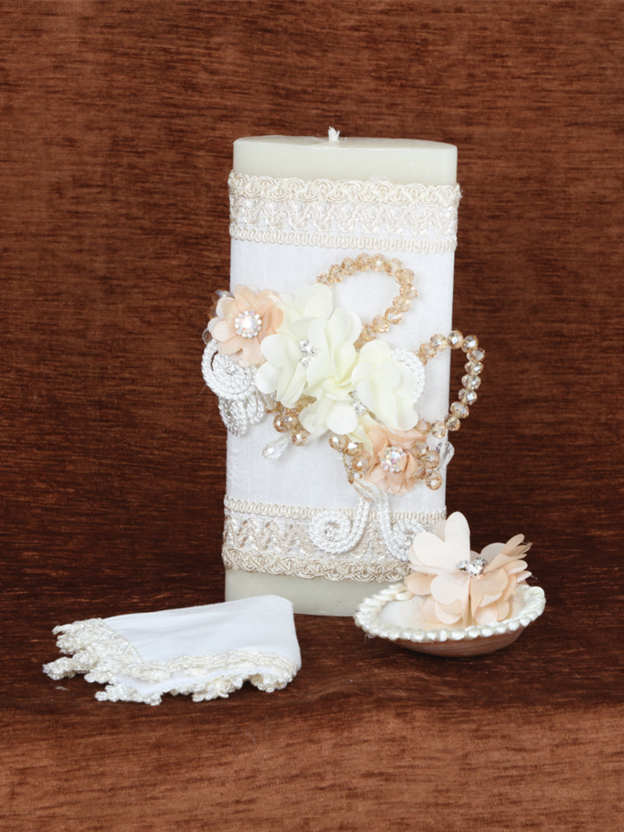Set Velas Bautizo Mis Xv Primaveras Setvela Varios Marfil 601737