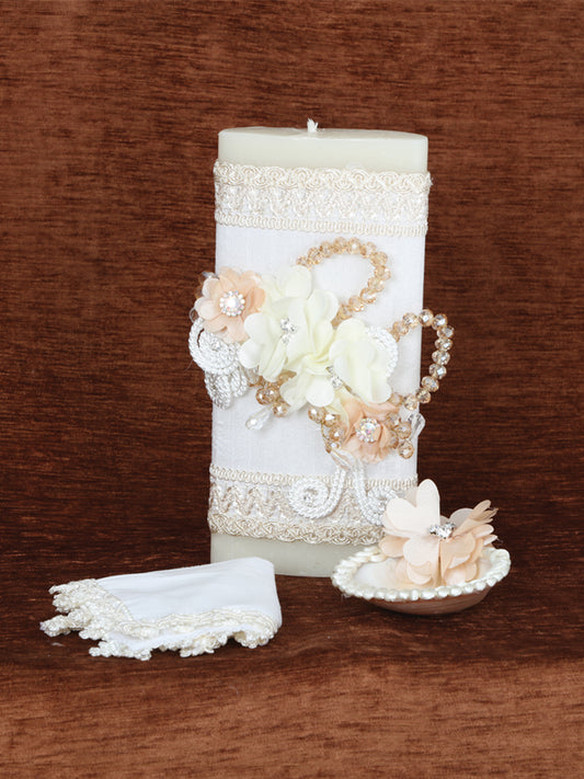 Set Velas Bautizo Mis Xv Primaveras Setvela Varios Marfil 601737