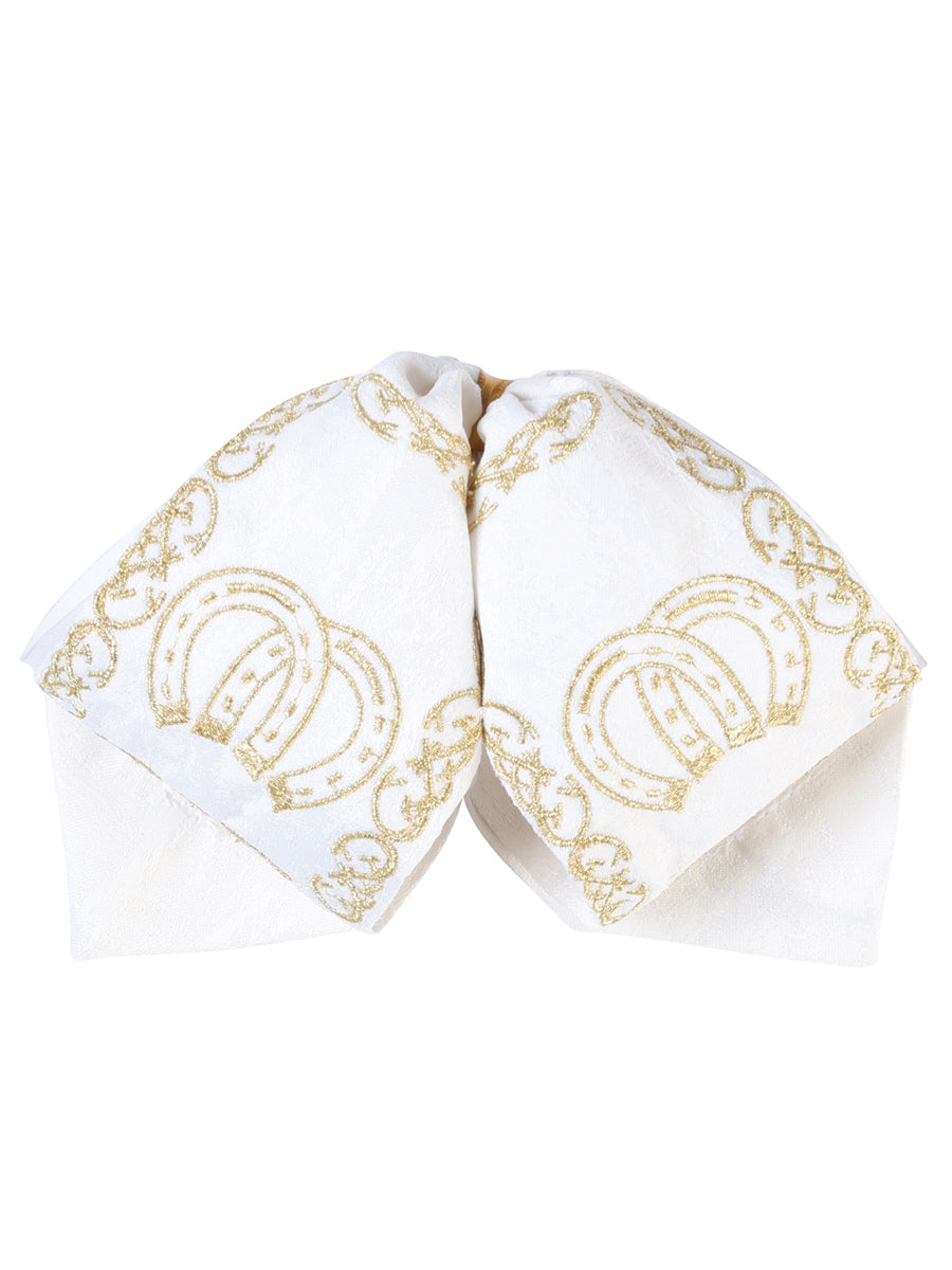 Niños Mexicano Charro Moño 100% Poliéster Ivory/dorado 601812