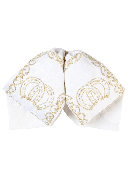 Niños Mexicano Charro Moño 100% Poliéster Ivory/dorado 601812