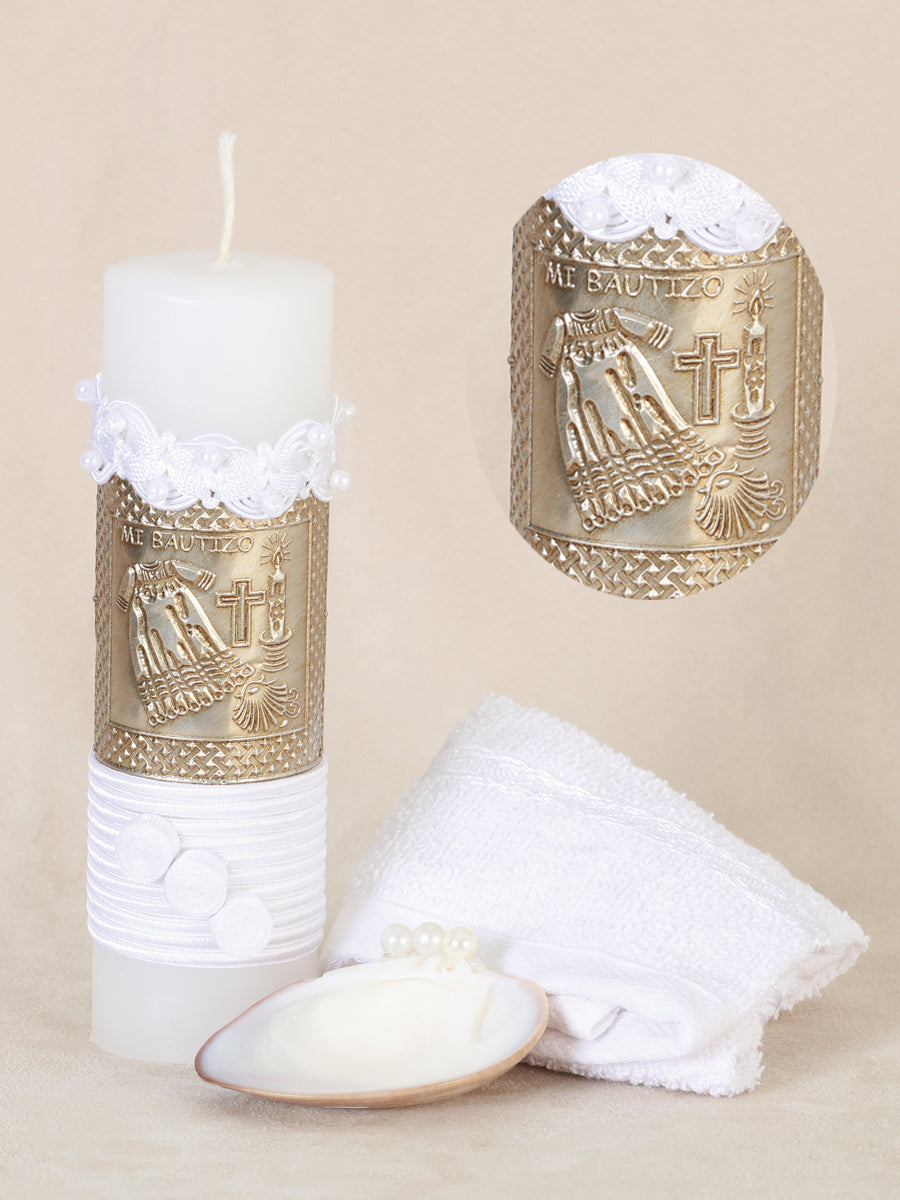 Juego De Velas Set De Vela Bautizo Mis Xv Primaveras Francesca Varios Blanco 601875