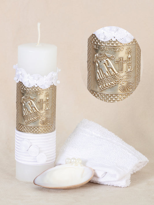 Juego De Velas Set De Vela Bautizo Mis Xv Primaveras Francesca Varios Blanco 601875